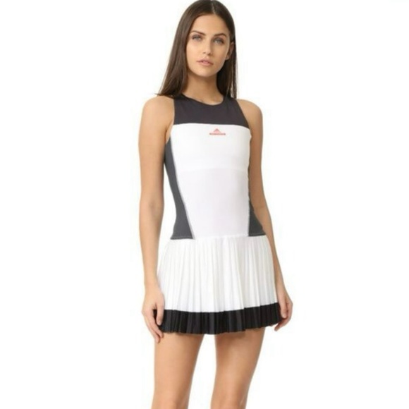 ADIDAS Stella McCartney Tennis Dress w/ BRA pleated skirt size Small - Picture 8 of 12
